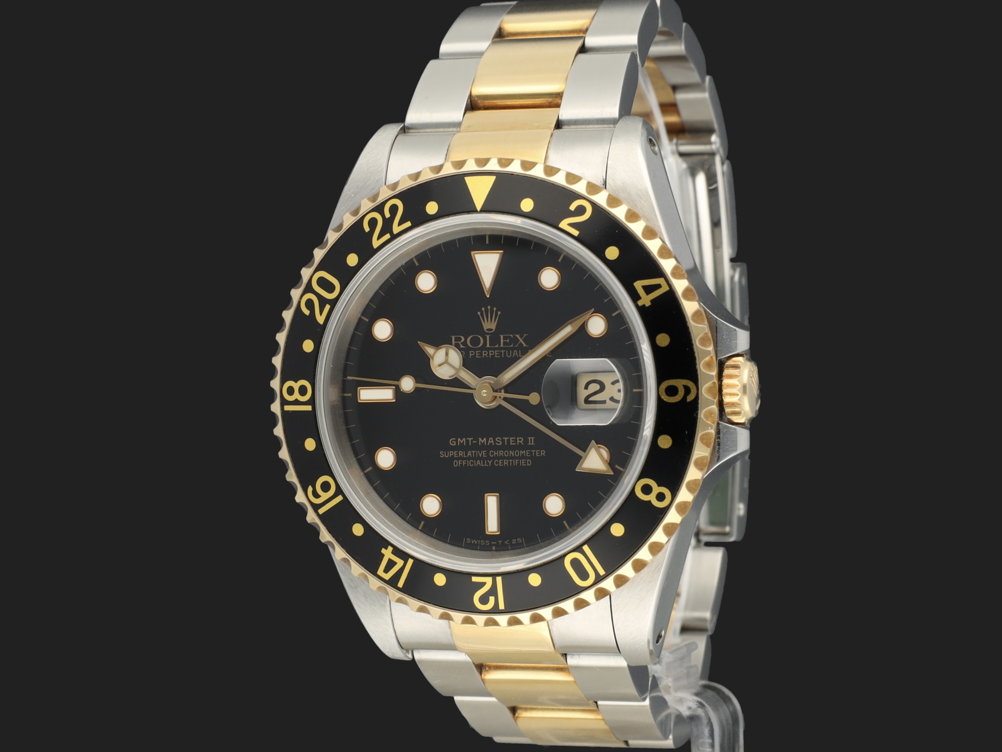 Rolex GMT Master II Gold Steel 16713 N Serial Watches Filipucci Juweliers