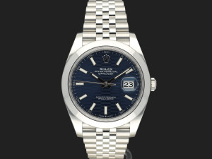 Rolex Datejust 41 Blue Motif Dial 126300 NEW