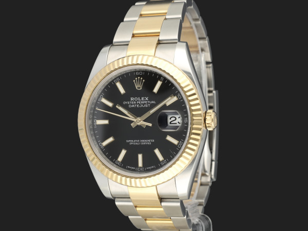 Rolex - Datejust 41 Gold/Steel Black Dial 126333