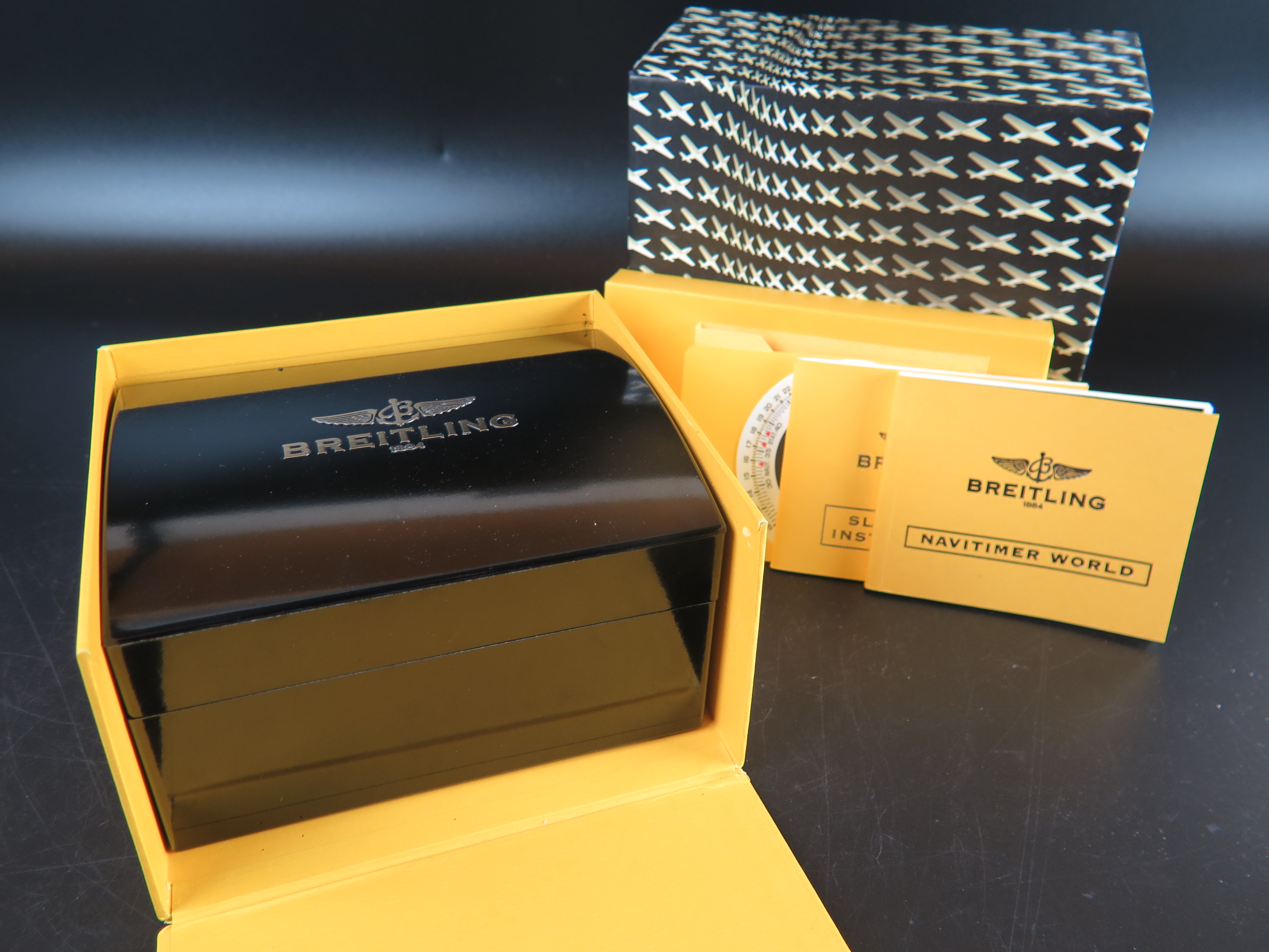 Breitling Box set with complete booklets Parts Filipucci Jewelers Maastricht