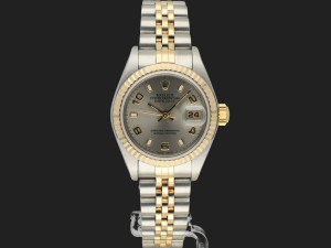 Rolex Lady-Datejust 26 Gold/Steel Grey Dial 79173