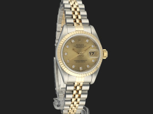 Rolex Lady-Datejust 26 Champagne Diamond Dial 69173