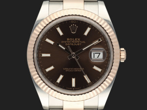 Rolex Datejust 41 Everose/Steel Choco Dial 126331