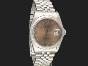 Rolex Datejust Salmon Roman Dial 16234  