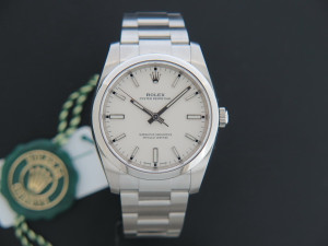 Rolex Oyster Perpetual NEW 114200 WHITE Uhren Filipucci Juwelers