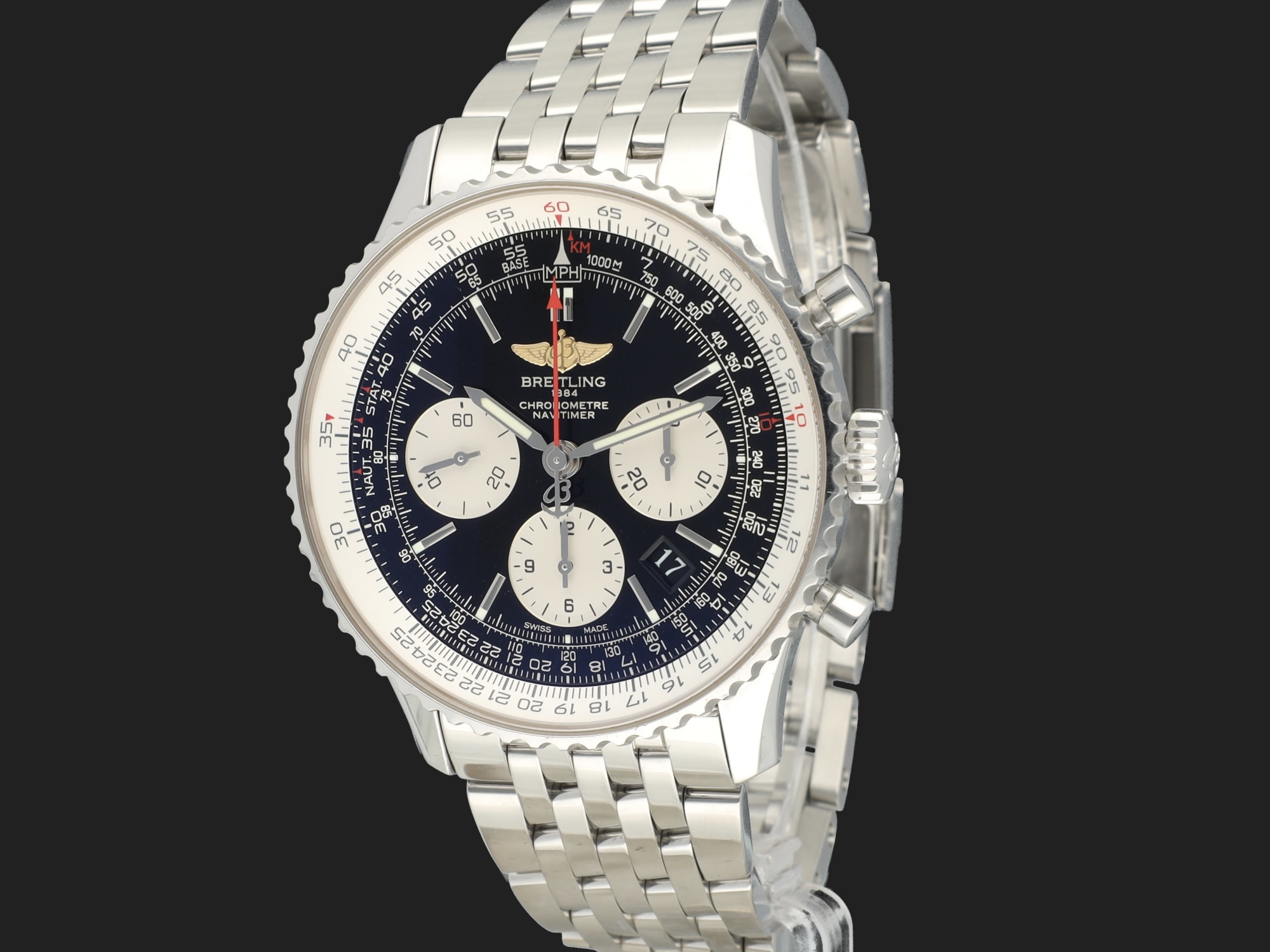 Breitling Navitimer 01 Black Dial AB0120 Watches Filipucci Juweliers