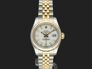 Rolex Lady-Datejust 26 Gold/Steel White Dial 179173