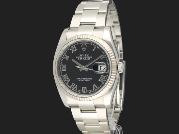 Rolex - Datejust 36 Black Roman Dial 116234