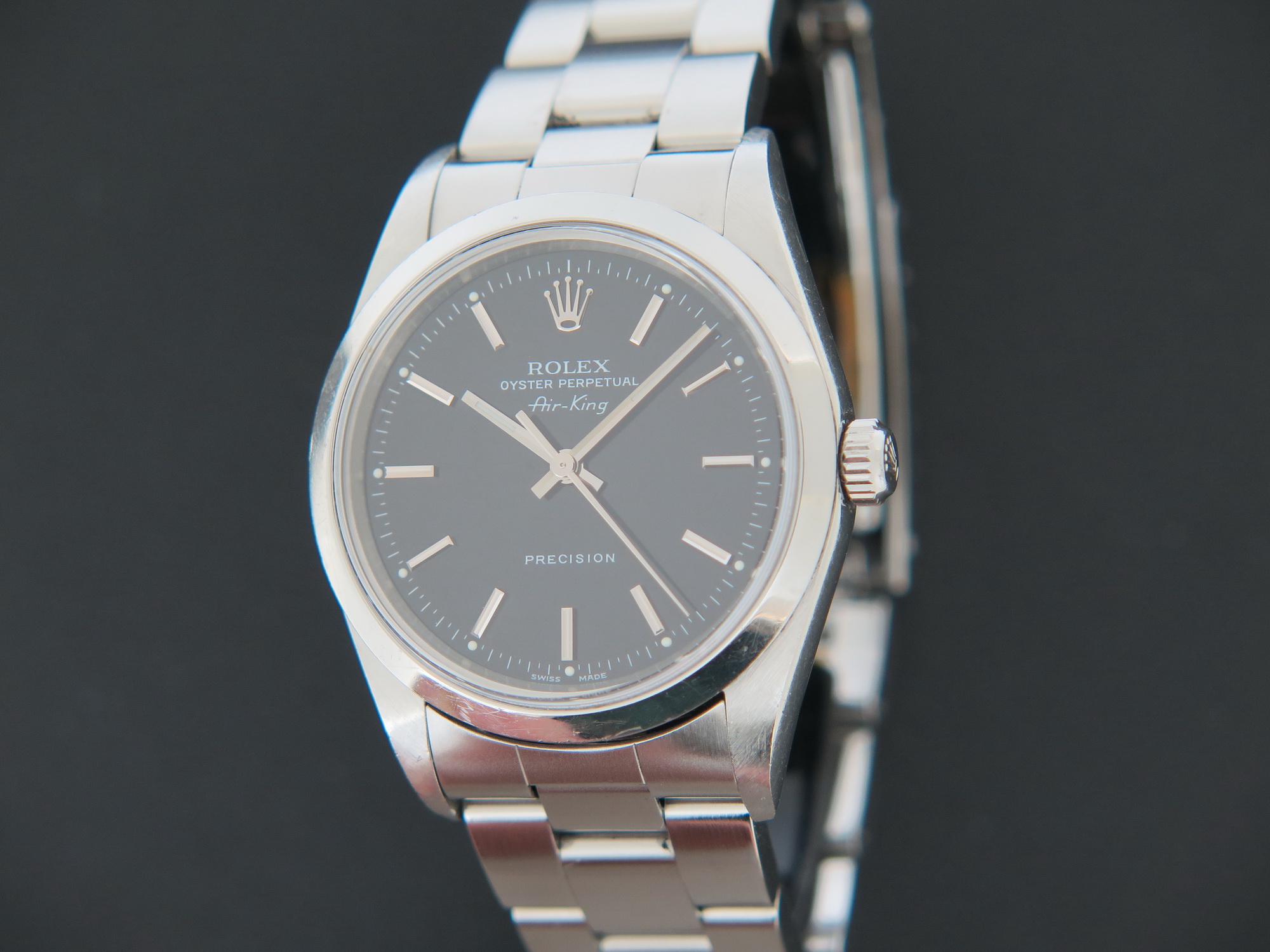 Rolex air king 14000 on sale black