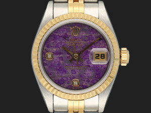 Rolex Lady-Datejust Gold/Steel Purple Sugilite Dial 69173