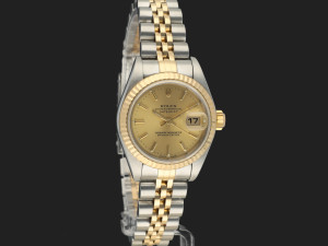 Rolex Lady-Datejust 26 Gold/Steel Champagne Dial 79173