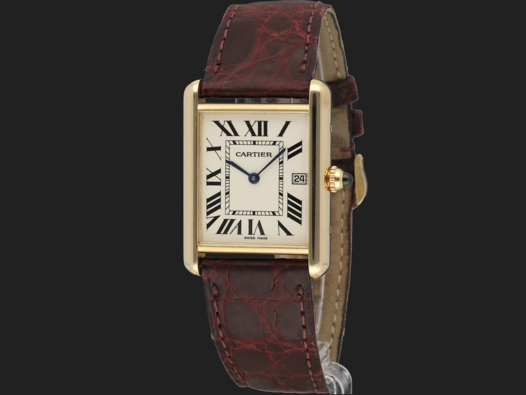 Cartier tank date sale