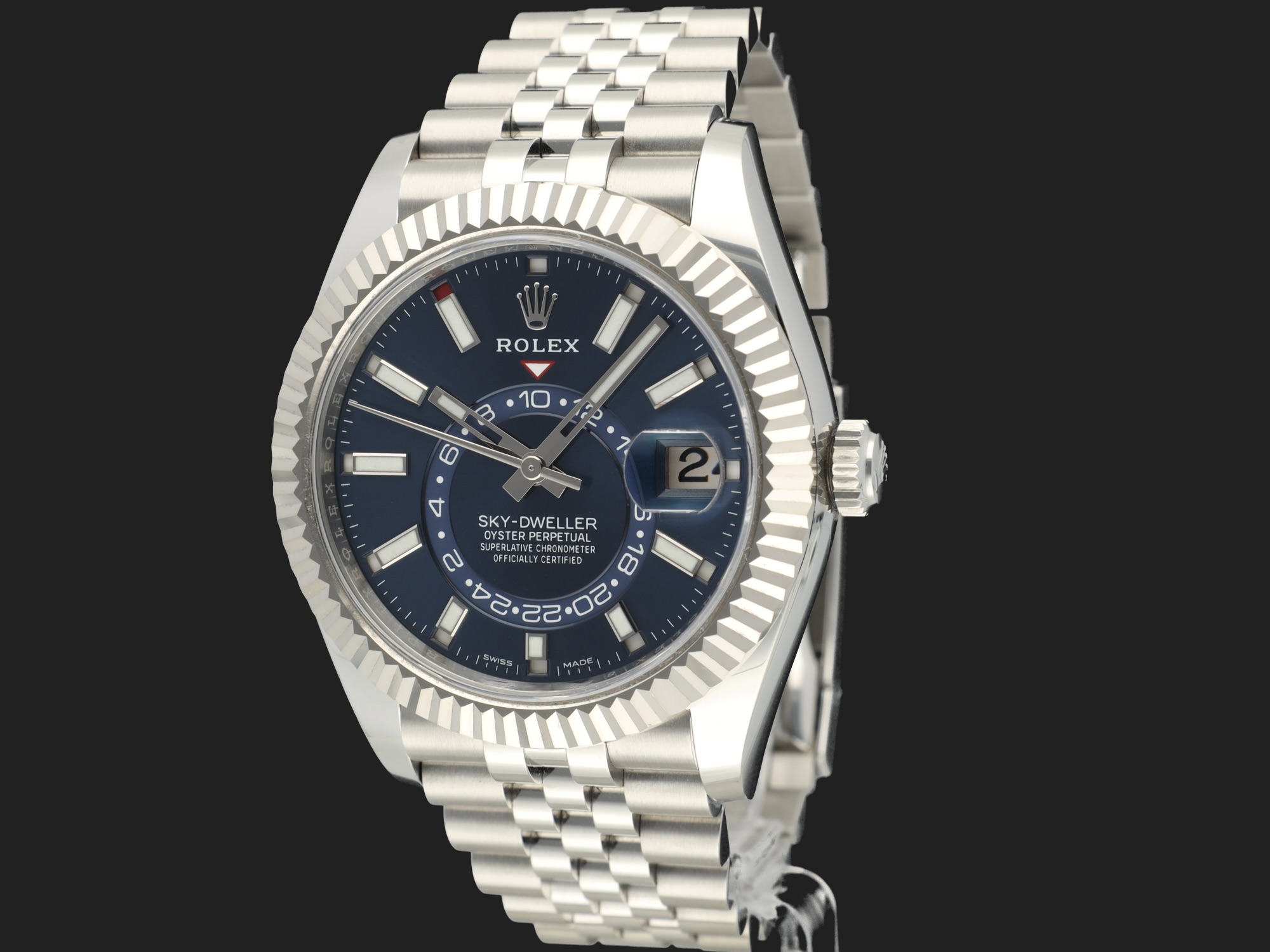 Blue dial best sale rolex sky dweller