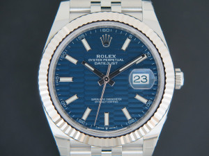 Rolex Datejust 41 Blue Motif Dial 126334 NEW  