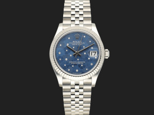 Rolex Datejust 31 Azzuro Floral Diamond Dial 278274 NEW