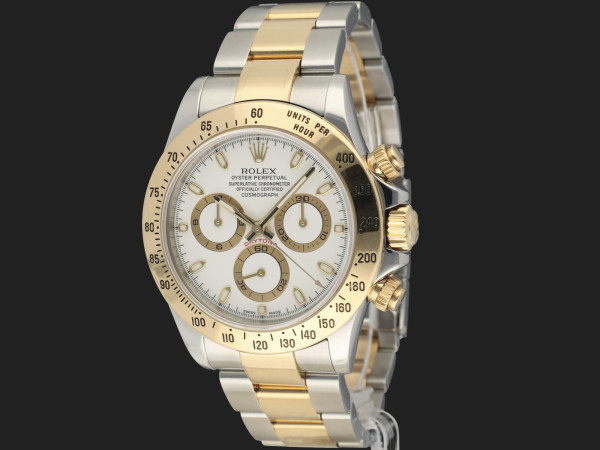 Rolex - Daytona Gold/Steel White Dial 116523