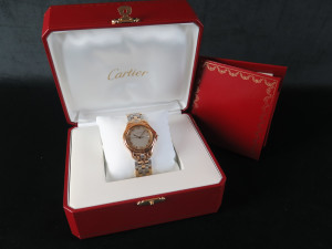 Cartier Cougar Panthere Gold/Steel Grey Dial 116000R