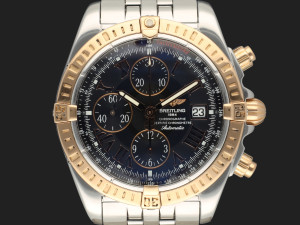 Breitling Chronomat Evolution Rose Gold/Steel Black Dial C13356