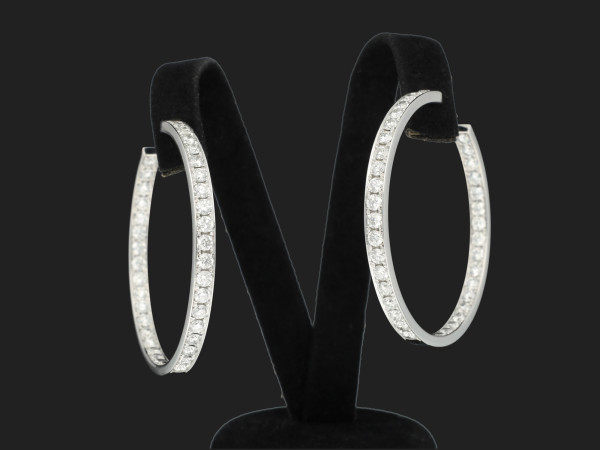 Overig - Earrings 18k White Gold Diamond