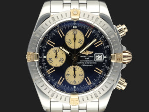 Breitling Chronomat Evolution Gold/Steel Black Dial B13356