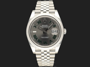 Rolex Datejust 41 Slate Roman Dial 126334 NEW