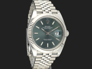 Rolex Datejust 41 Mint Green Dial 126334 99% NEW