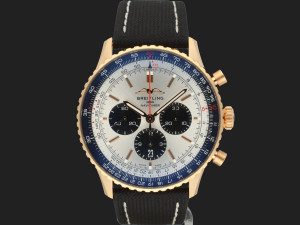 Breitling Navitimer B01 Chronograph 46 Rose Gold Silver Dial RB0137