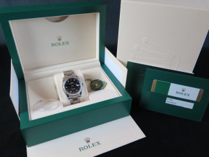 Rolex Date Black Diamond Dial 115234