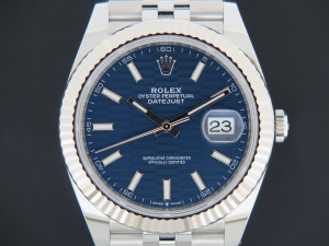 Rolex Datejust 41 Blue Motif Dial 126334 NEW