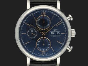 IWC Portofino Chronograph Blue Dial IW391036 NEW