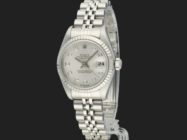 Rolex - Lady-Datejust 26 Silver Diamond Dial 69174