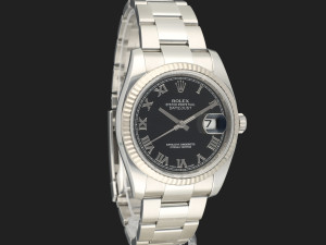 Rolex Datejust 36 Black Roman Dial 116234