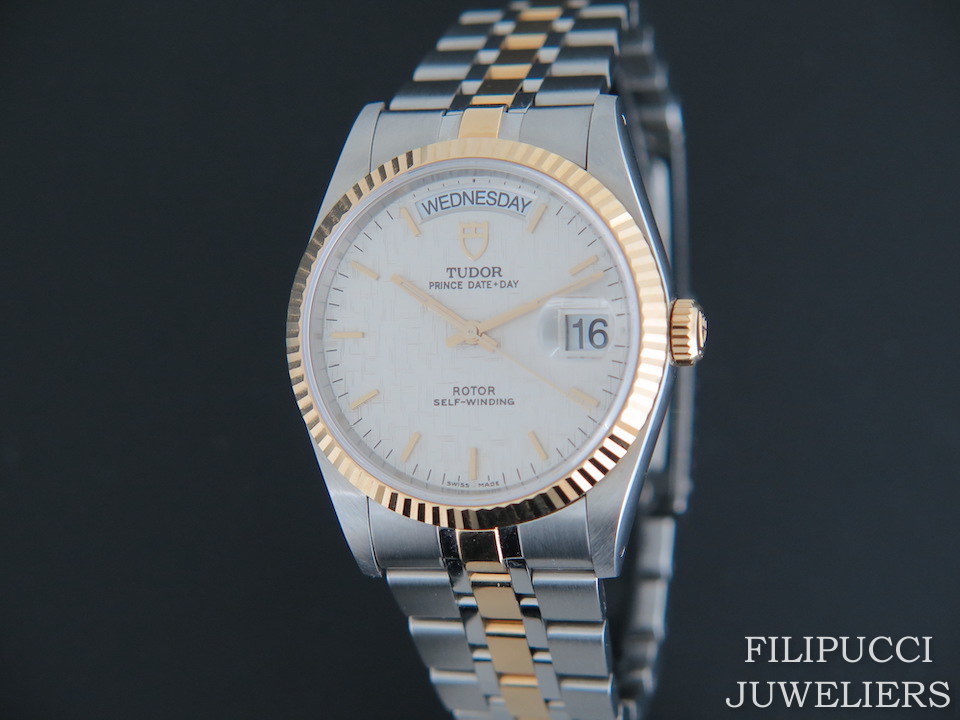 Tudor Prince Day Date Gold Steel 76213 Watches Filipucci