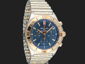 Breitling Chronomat B01 42 Rose Gold/Steel Blue Dial UB0134