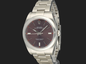 Rolex Oyster Perpetual 39 Red Grape Dial 114300 Watches Filipucci Juweliers