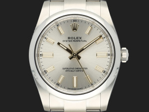 Rolex Oyster Perpetual 34 Silver Dial 124200 