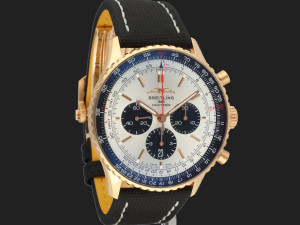 Breitling Navitimer B01 Chronograph 46 Rose Gold Silver Dial RB0137