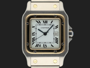 Cartier Santos Carree Automatic Gold/Steel 2961