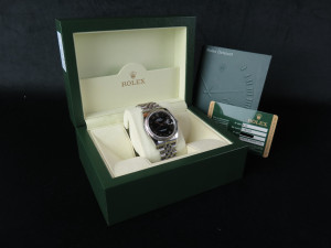 Rolex Datejust 36 Sunburst Black Roman Dial 116234