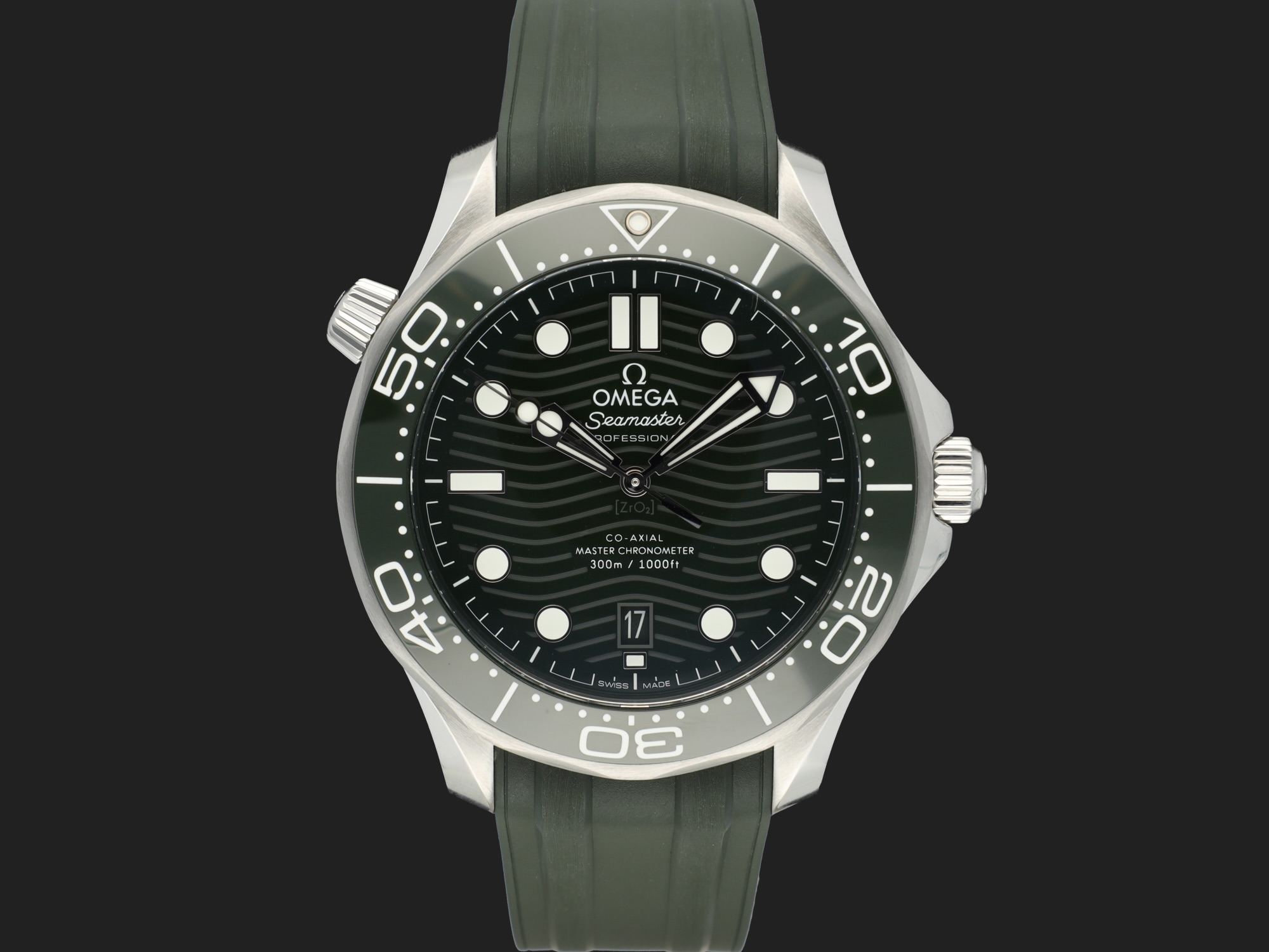 Omega green dial watch sale