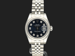 Rolex Lady-Datejust 26 Blue Diamond Dial 179174