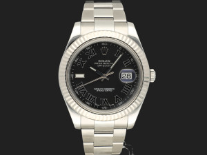 Rolex Datejust II Grey Roman Dial 116334