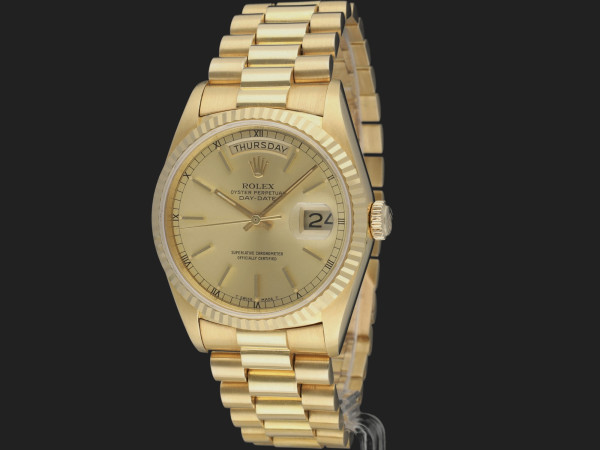 Rolex - Day-Date 36 Yellow Champagne Dial 18238