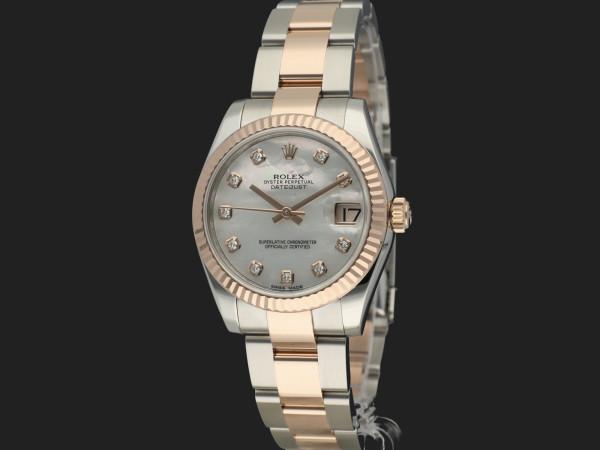 Rolex - Datejust 31 Everosegold/Steel MOP Diamond Dial 178271