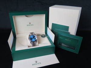 Rolex Datejust 41 Azzurro Dial 126300 NEW