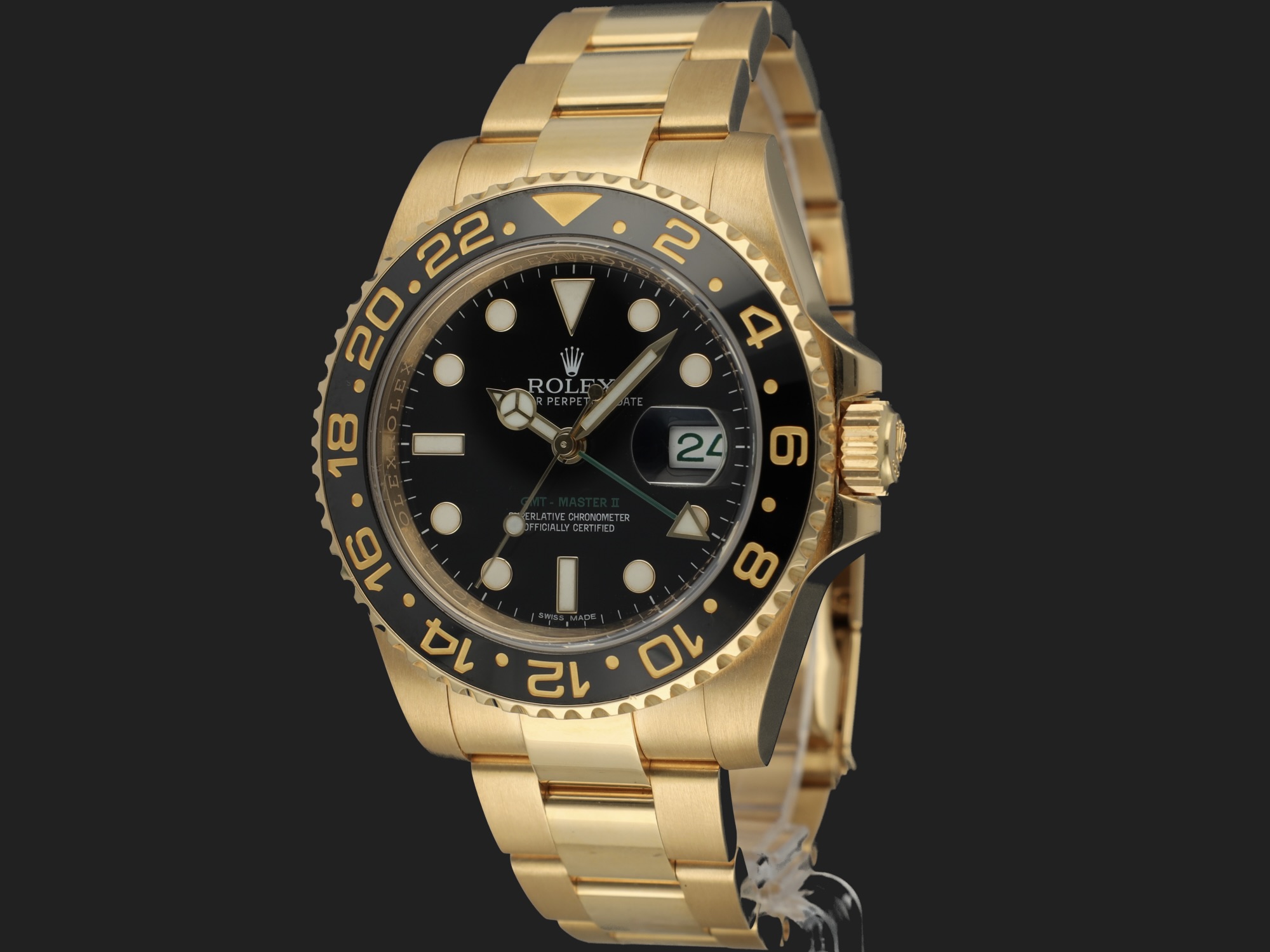 Rolex gmt master 2 gold sale