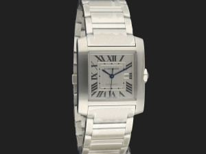 Cartier Tank Française GM Automatic Steel WSTA0067 NEW