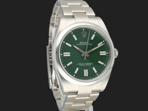 Rolex Oyster Perpetual 41 Green Dial 124300 NEW