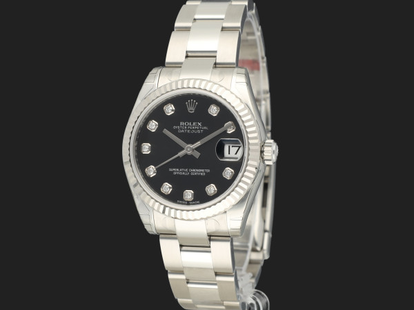 Rolex - Datejust 31 Black Diamond Dial 178274 NOS