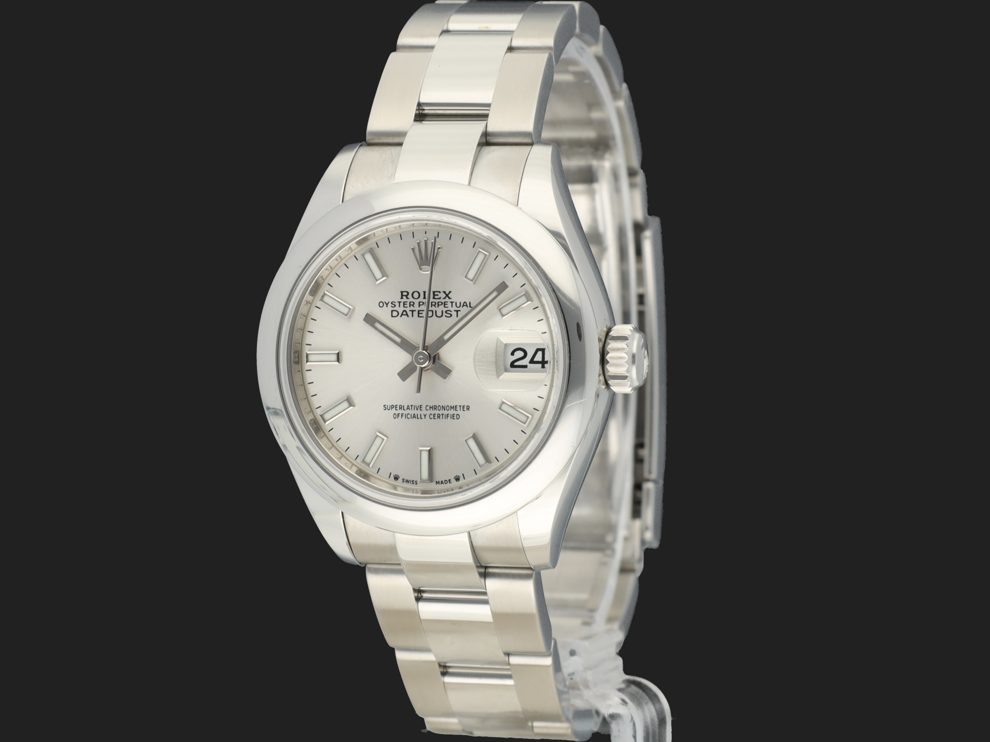 Womens silver rolex sale